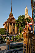 Bangkok Grand Palace,  Wat Phra Keow (temple of the Emerald Buddha). The Phra Mondop. 